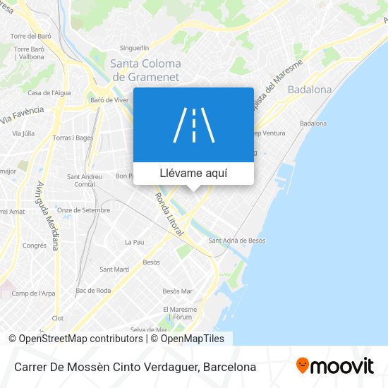 Mapa Carrer De Mossèn Cinto Verdaguer