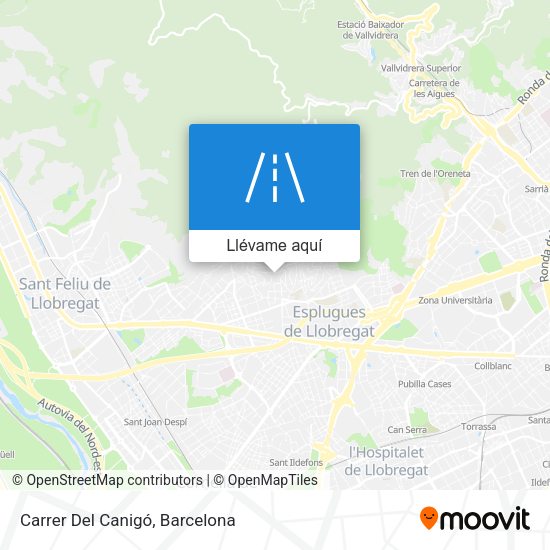 Mapa Carrer Del Canigó