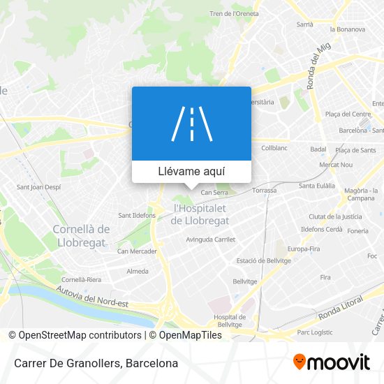 Mapa Carrer De Granollers