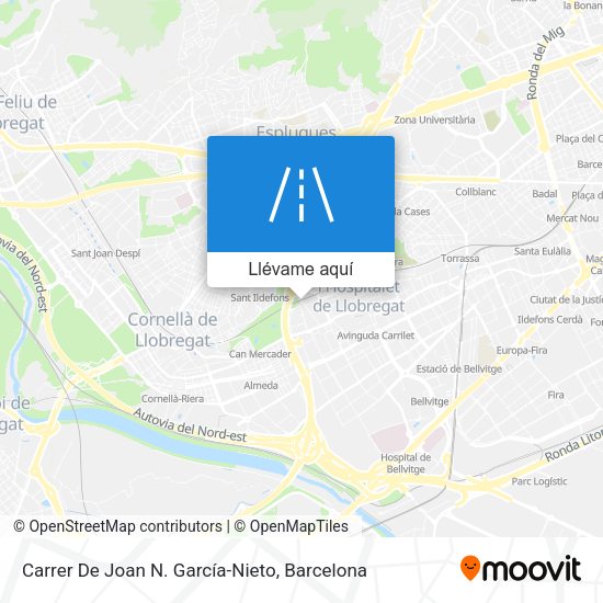 Mapa Carrer De Joan N. García-Nieto
