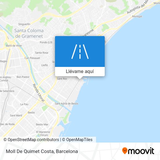 Mapa Moll De Quimet Costa