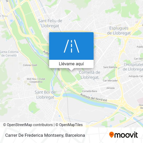 Mapa Carrer De Frederica Montseny