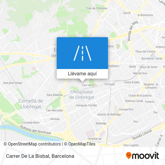 Mapa Carrer De La Bisbal