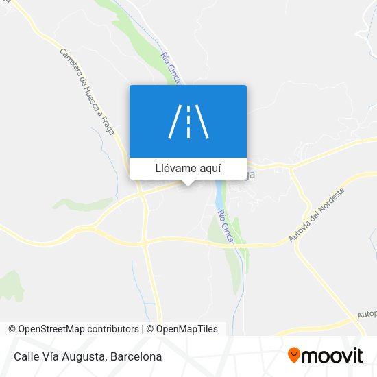 Mapa Calle Vía Augusta