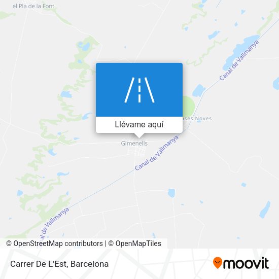 Mapa Carrer De L'Est