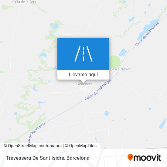 Mapa Travessera De Sant Isidre