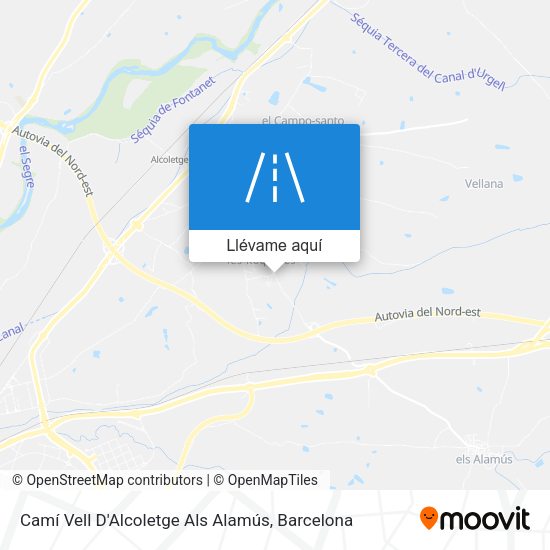 Mapa Camí Vell D'Alcoletge Als Alamús