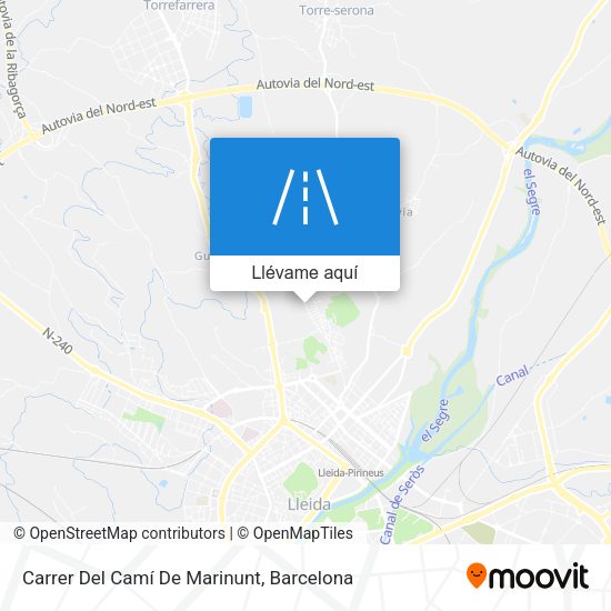 Mapa Carrer Del Camí De Marinunt