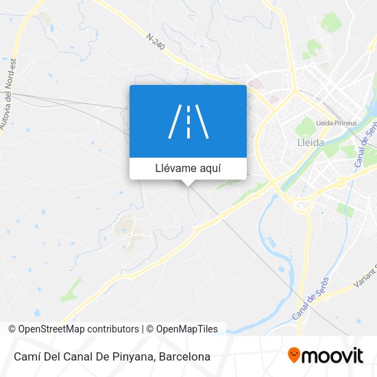 Mapa Camí Del Canal De Pinyana