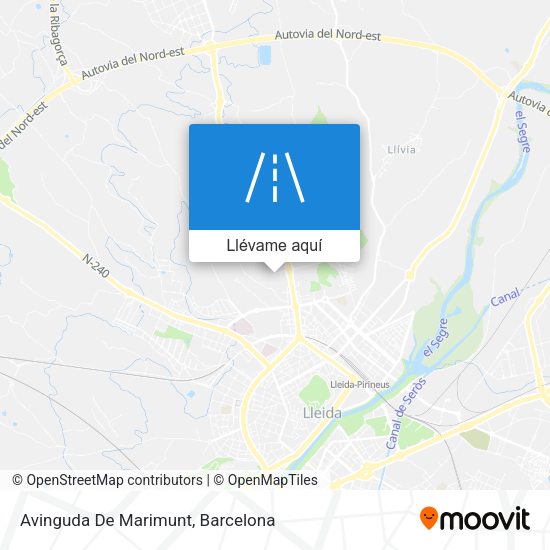 Mapa Avinguda De Marimunt