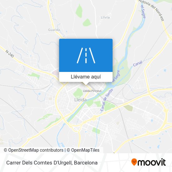 Mapa Carrer Dels Comtes D'Urgell