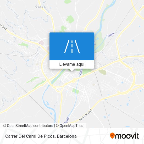 Mapa Carrer Del Cami De Picos