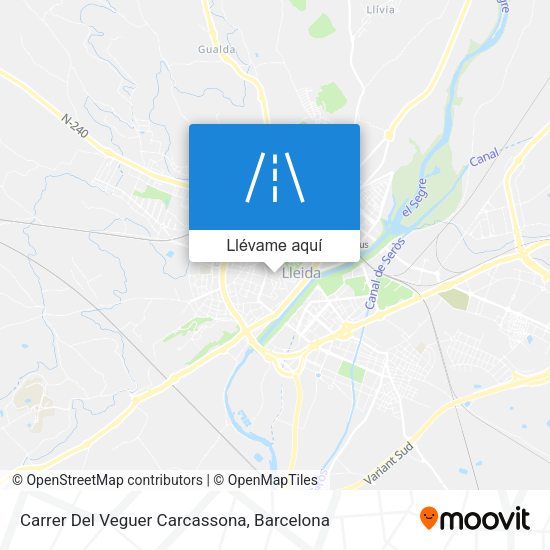 Mapa Carrer Del Veguer Carcassona