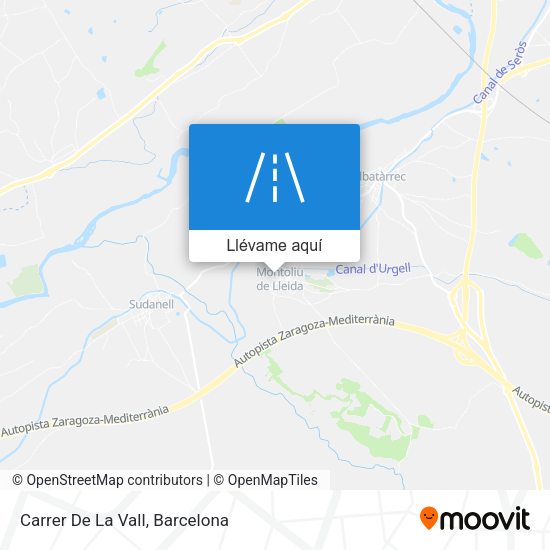 Mapa Carrer De La Vall