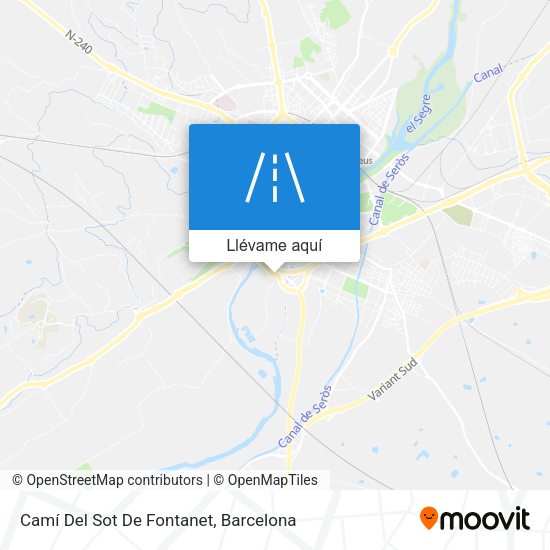 Mapa Camí Del Sot De Fontanet