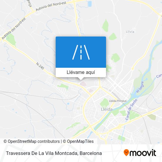 Mapa Travessera De La Vila Montcada