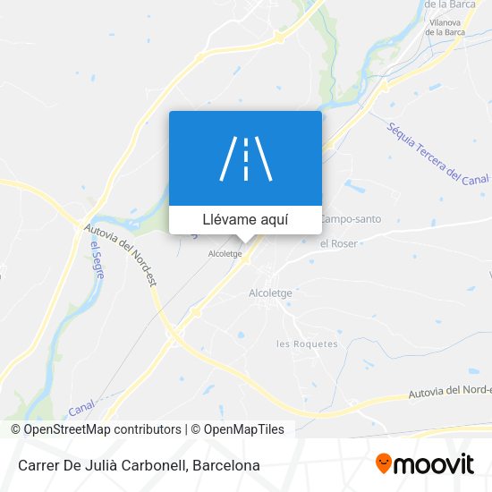 Mapa Carrer De Julià Carbonell