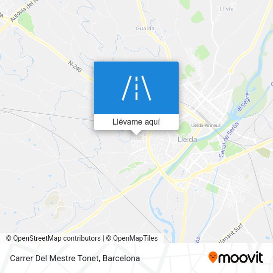 Mapa Carrer Del Mestre Tonet