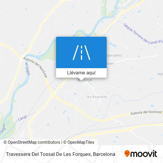 Mapa Travessera Del Tossal De Les Forques