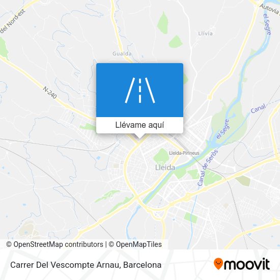 Mapa Carrer Del Vescompte Arnau