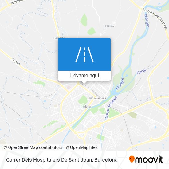 Mapa Carrer Dels Hospitalers De Sant Joan