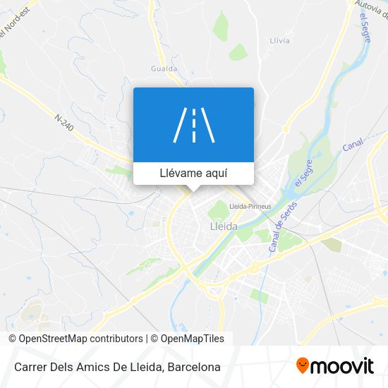Mapa Carrer Dels Amics De Lleida