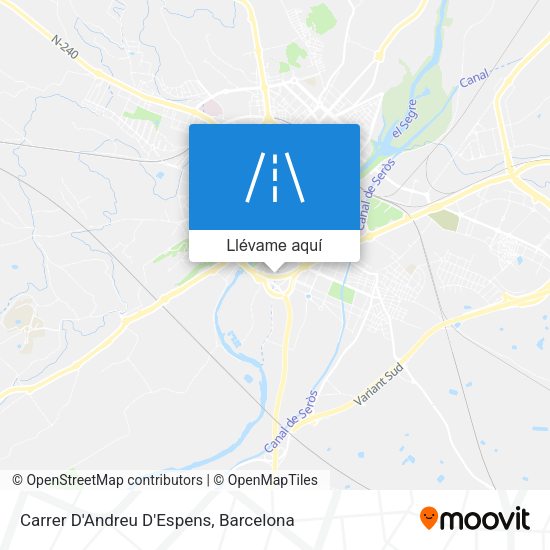 Mapa Carrer D'Andreu D'Espens