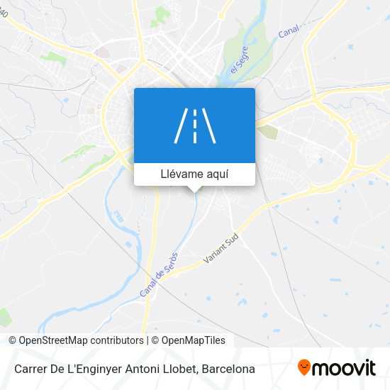 Mapa Carrer De L'Enginyer Antoni Llobet