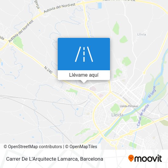 Mapa Carrer De L'Arquitecte Lamarca