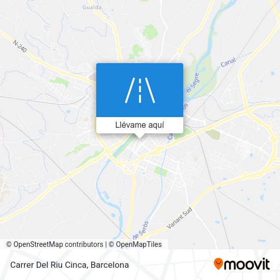 Mapa Carrer Del Riu Cinca