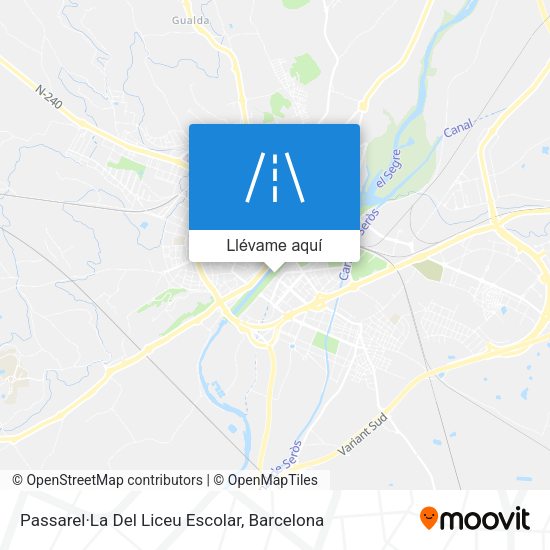 Mapa Passarel·La Del Liceu Escolar