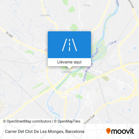Mapa Carrer Del Clot De Les Monges