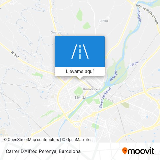 Mapa Carrer D'Alfred Perenya