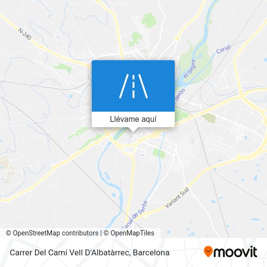 Mapa Carrer Del Camí Vell D'Albatàrrec