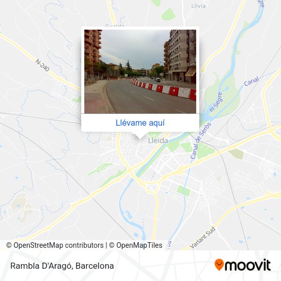Mapa Rambla D'Aragó
