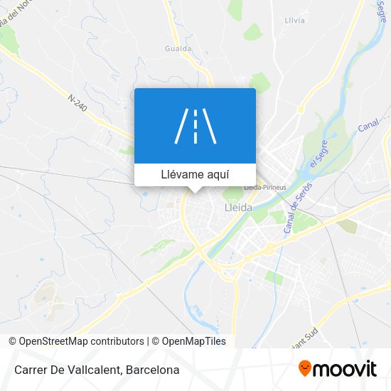 Mapa Carrer De Vallcalent