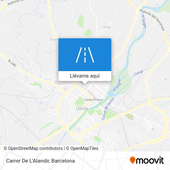 Mapa Carrer De L'Alandir