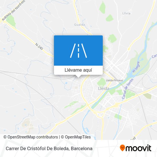 Mapa Carrer De Cristòfol De Boleda