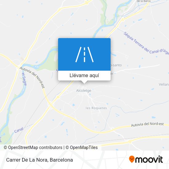 Mapa Carrer De La Nora