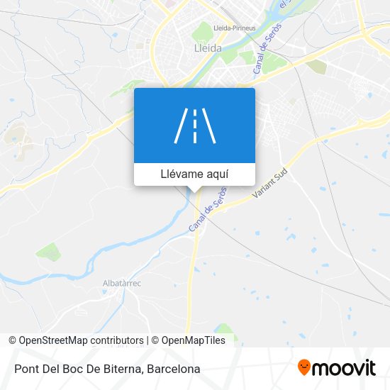 Mapa Pont Del Boc De Biterna