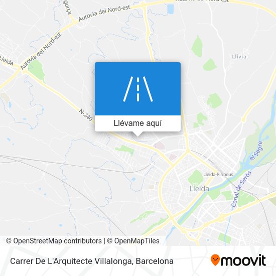 Mapa Carrer De L'Arquitecte Villalonga
