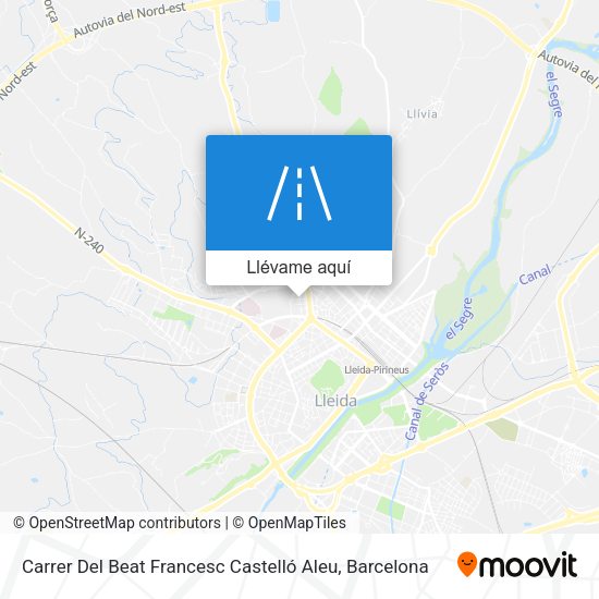 Mapa Carrer Del Beat Francesc Castelló Aleu