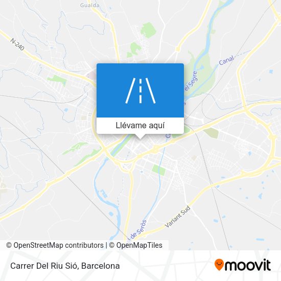 Mapa Carrer Del Riu Sió