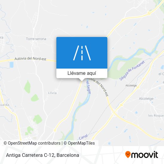 Mapa Antiga Carretera C-12