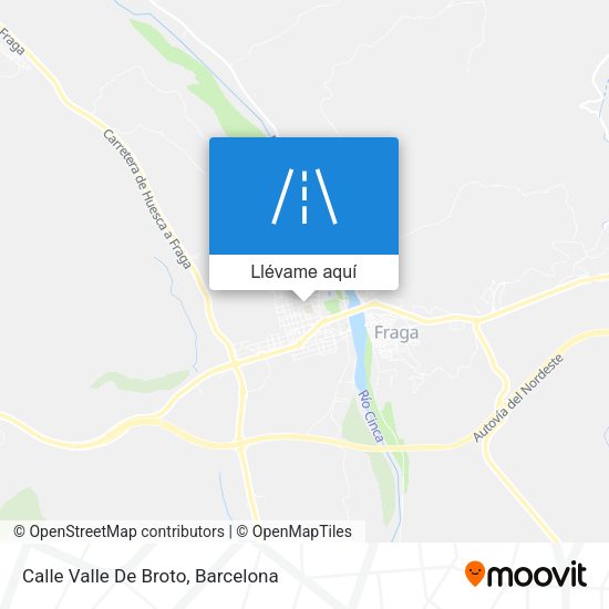 Mapa Calle Valle De Broto