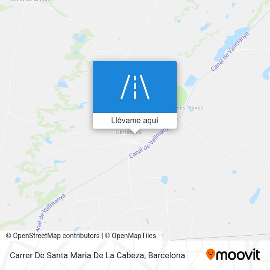 Mapa Carrer De Santa Maria De La Cabeza