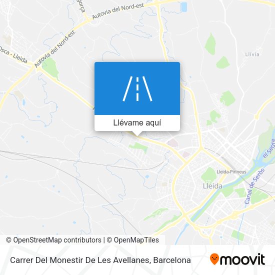 Mapa Carrer Del Monestir De Les Avellanes
