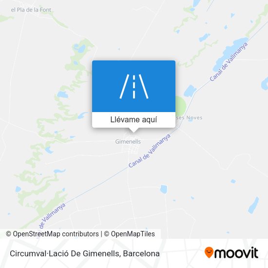 Mapa Circumval·Lació De Gimenells