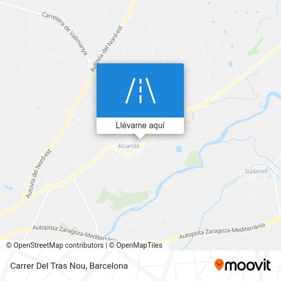 Mapa Carrer Del Tras Nou