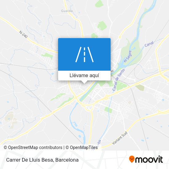 Mapa Carrer De Lluís Besa